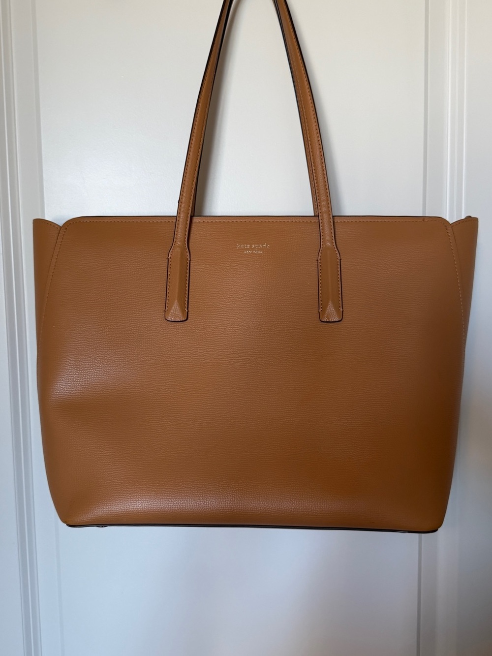 kate spade All Day Large Tan Leather Zip- top Tote